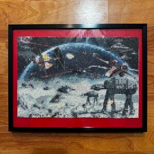 Star Wars Framed Diamond Art Photo 13” X 10” Super Cool Picture Battle Scene